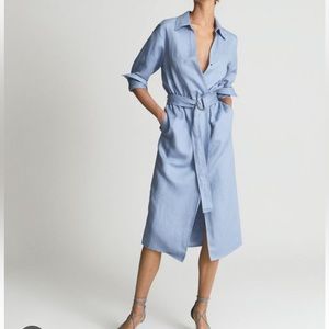 New Linen Blend shirt dress